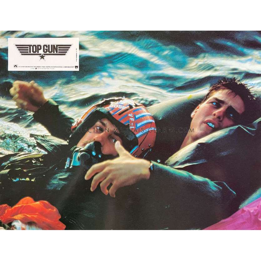 TOP GUN French Lobby Card N02 - 9x12 in. - 1986 - Tony Scott, Tom Cruise