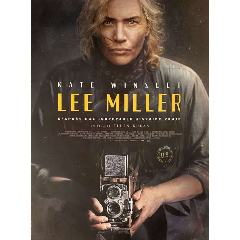 LEE French Movie Poster- 15x21 in. - 2023 - Ellen Kuras, Kate Winslet