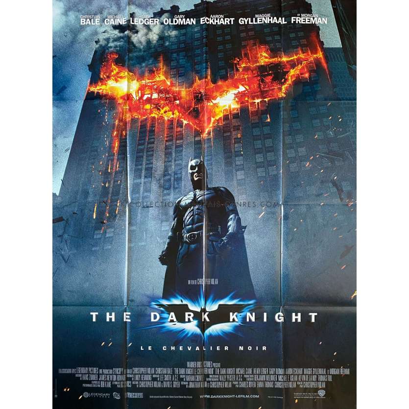 BATMAN THE DARK KNIGHT French Movie Poster- 47x63 in. - 2008 - Christopher Nolan, Heath Ledger