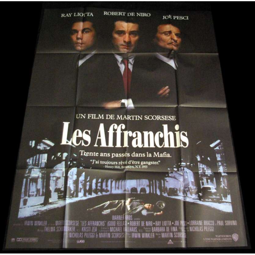 GOODFELLAS French 1p '90 Robert De Niro, Joe Pesci, Ray Liotta, Martin Scorsese classic