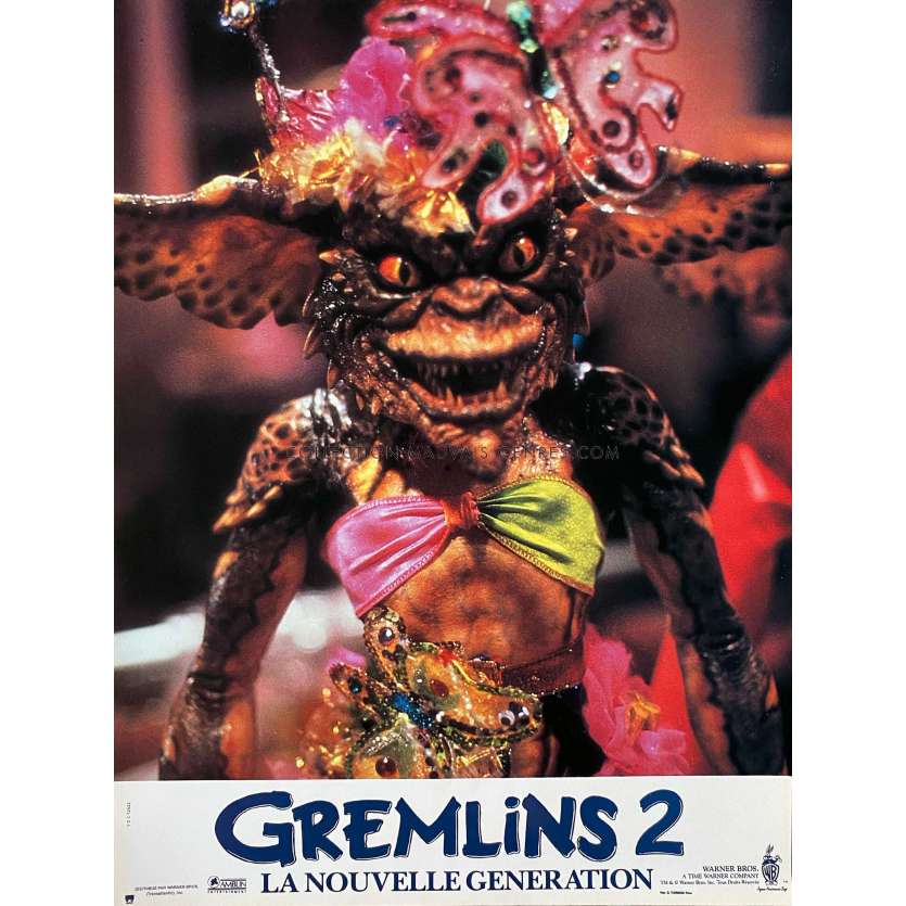 GREMLINS 2 French Lobby Card N06 - 12x15 in. - 1990 - Joe Dante, Zach Galligan