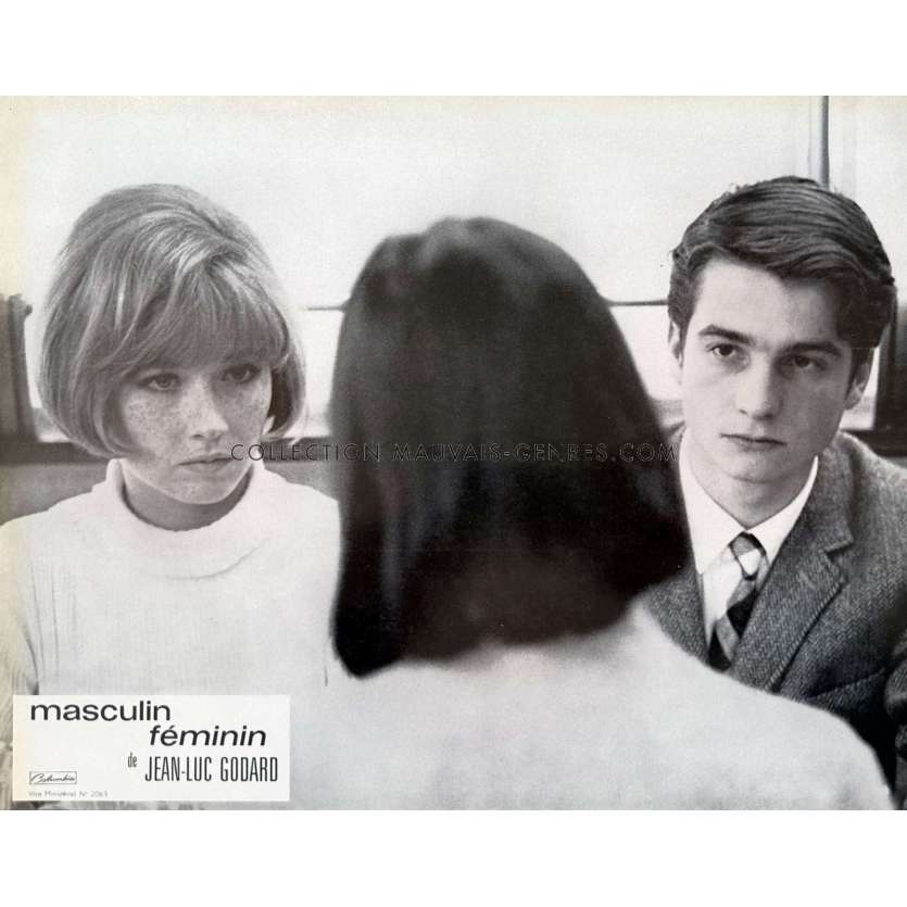 MASCULIN FEMININ Photo de film N06 - A - 22x28 cm. - 1966 - Brigitte Bardot, Jean-Luc Godard