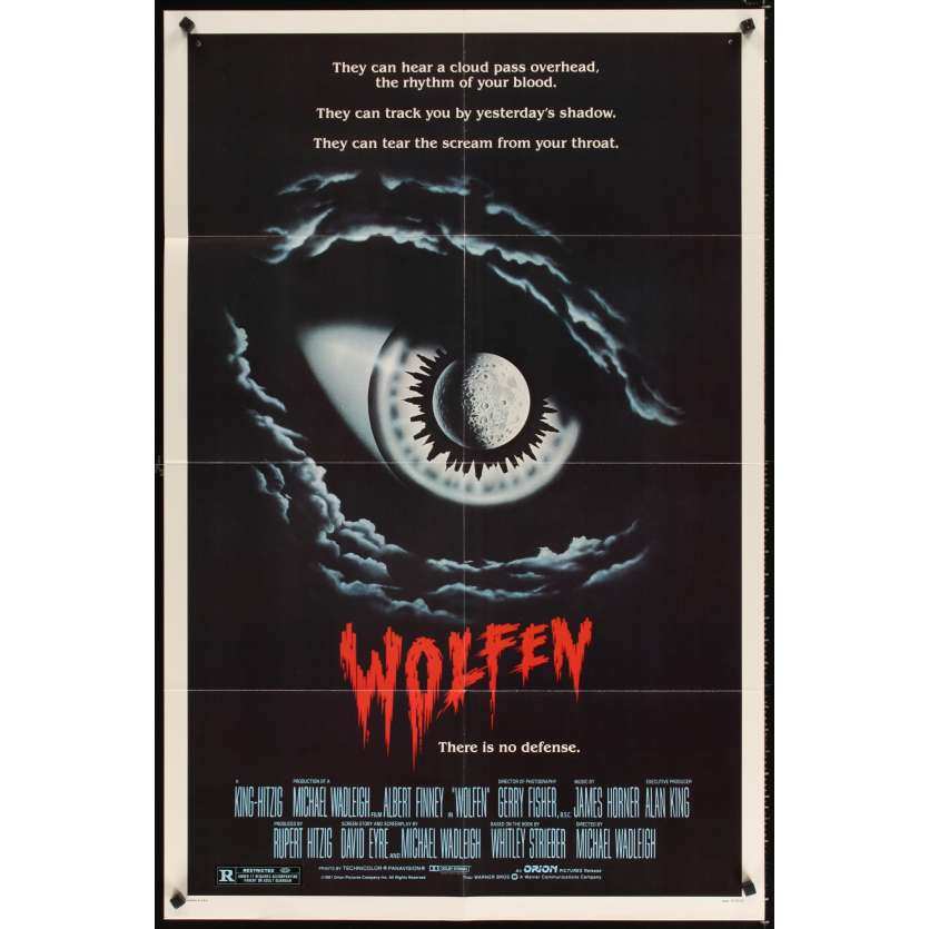 WOLFEN 1sh Movie Poster '81 Albert Finney