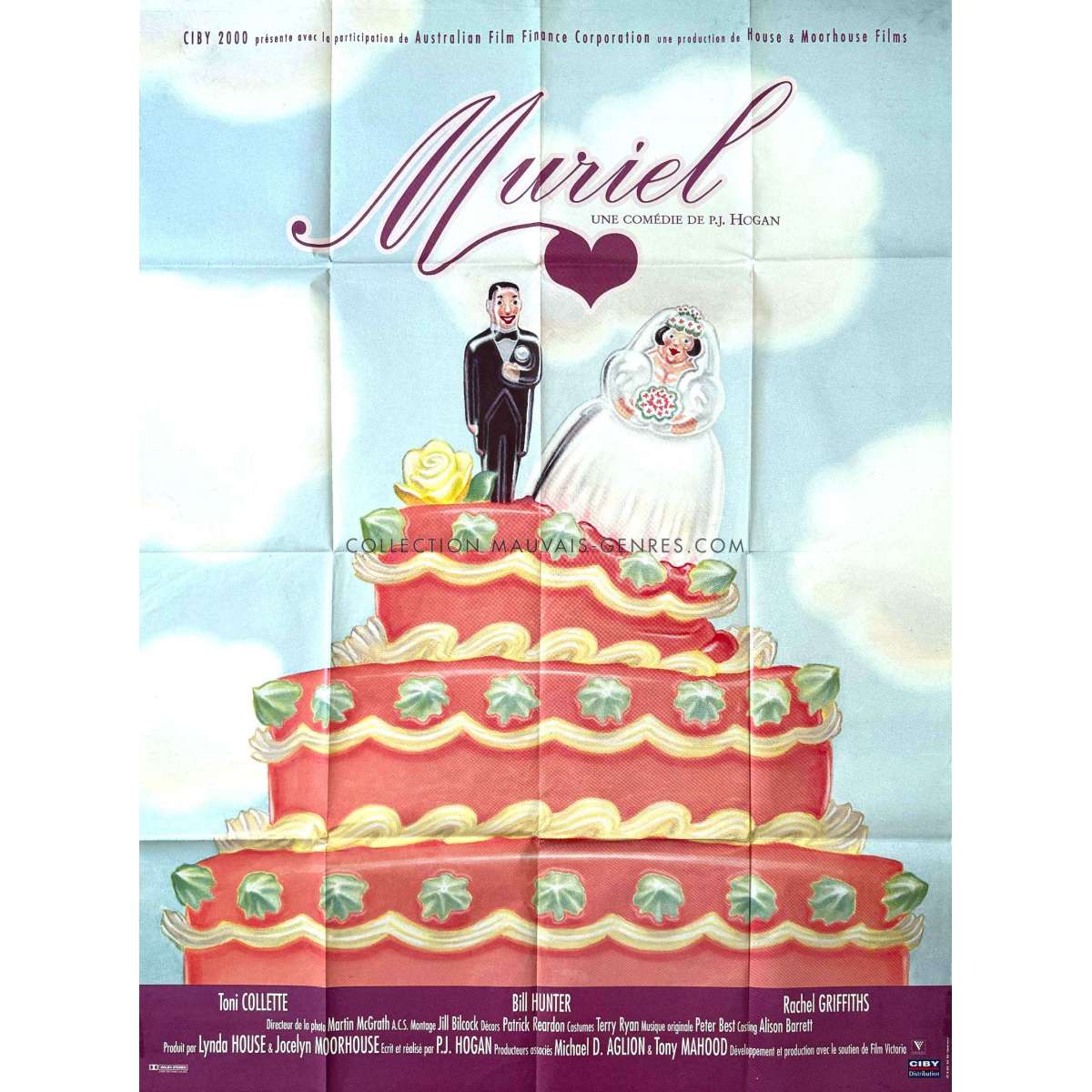 MURIEL S WEDDING Movie Poster 47x63 In MURIEL S WEDDING Movie Poster 47x63 In