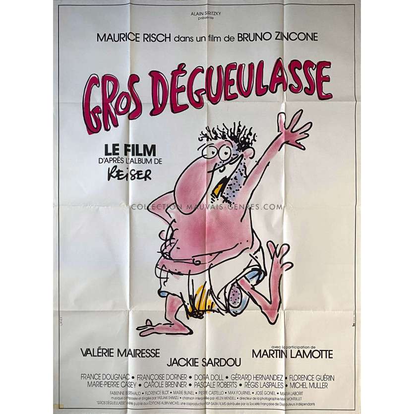 GROS DEGUEULASSE Affiche de film- 120x160 cm. - 1986 - Maurice Risch, Reiser
