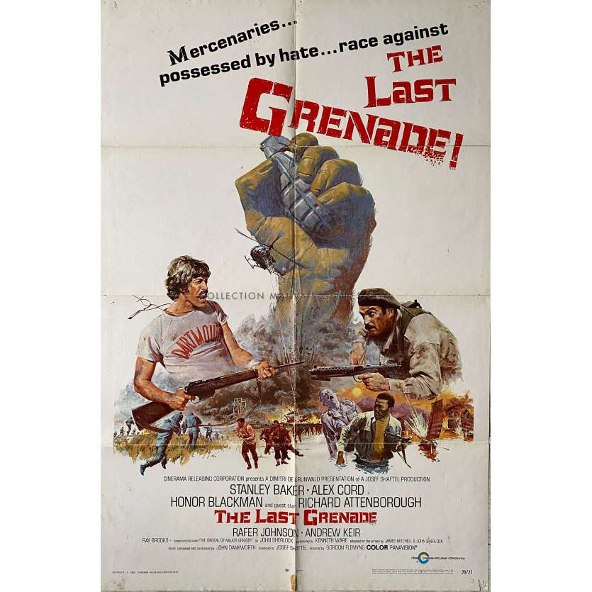 LA DERNIERE GRENADE Affiche de film- 69x104 cm. - 1970 - Stanley Baker, Gordon Flemyng