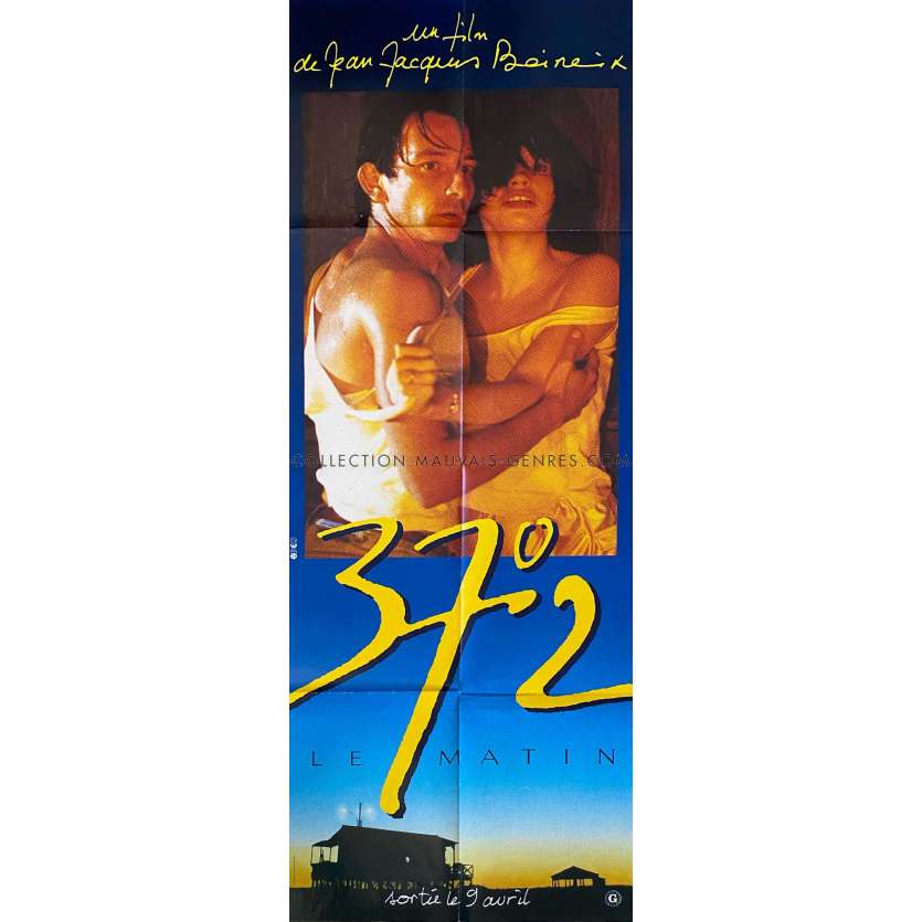 37,2 LE MATIN Affiche de film Style B- 60x160 cm. - 1986 - Jean-Jacques Beineix, Béatrice Dalle