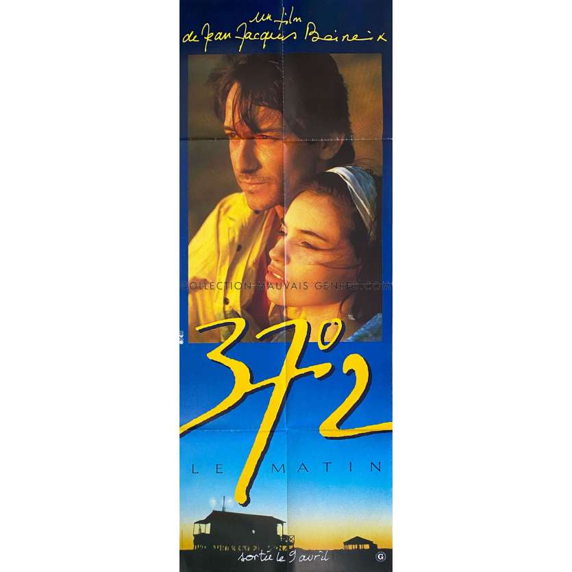 37,2 LE MATIN Affiche de film Style A- 60x160 cm. - 1986 - Jean-Jacques Beineix, Béatrice Dalle