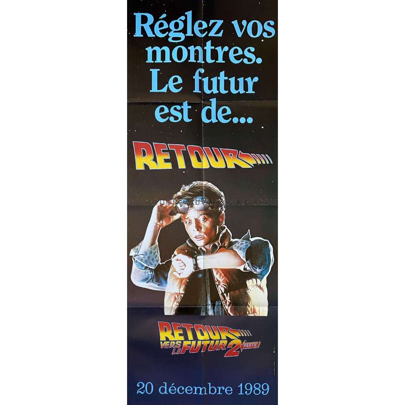 BACK TO THE FUTURE II French Movie Poster- 23x63 in. - 1989 - Robert Zemeckis, Michael J. Fox