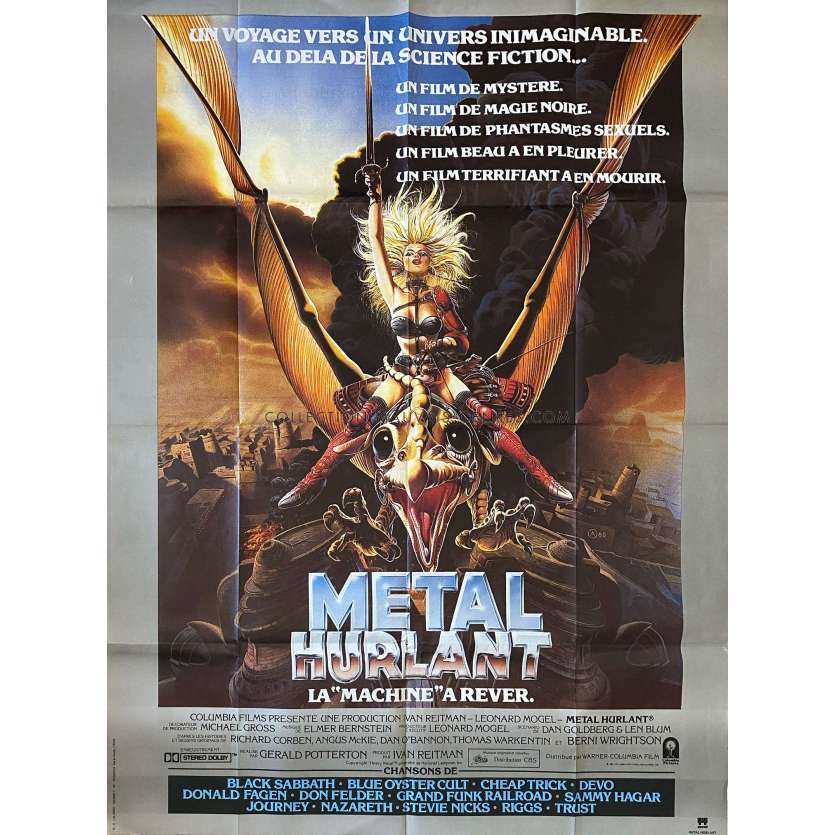 METAL HURLANT Affiche de film- 120x160 cm. - 1981 - Gerald Potterton, John Candy