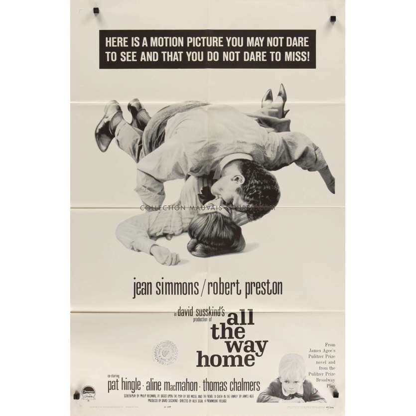 ALL THE WAY HOME US 1sh Movie Poster - 1963