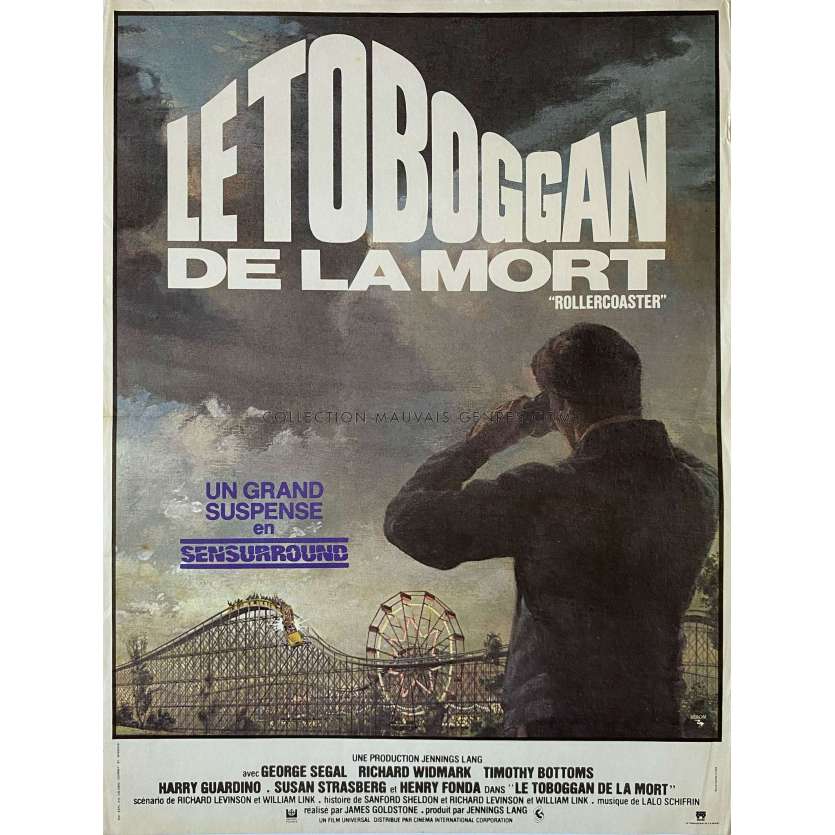 ROLLERCOASTER French Movie Poster- 15x21 in. - 1977 - James Goldstone, George Segal
