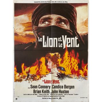 THE WIND AND THE LION French Movie Poster- 23x32 in. - 1975 - John Milius, Sean Connery