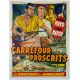 CONGO CROSSING Belgian Movie Poster- 14x21 in. - 1956 - Joseph Pevney, Virgina Mayo