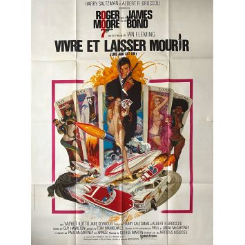 VIVRE ET LAISSER MOURIR Affiche de film- 120x160 cm. - 1973 - Roger Moore, James Bond VIVRE ET LAISSER MOURIR Affiche de film- 120x160 cm. - 1973 - Roger Moore, James Bond