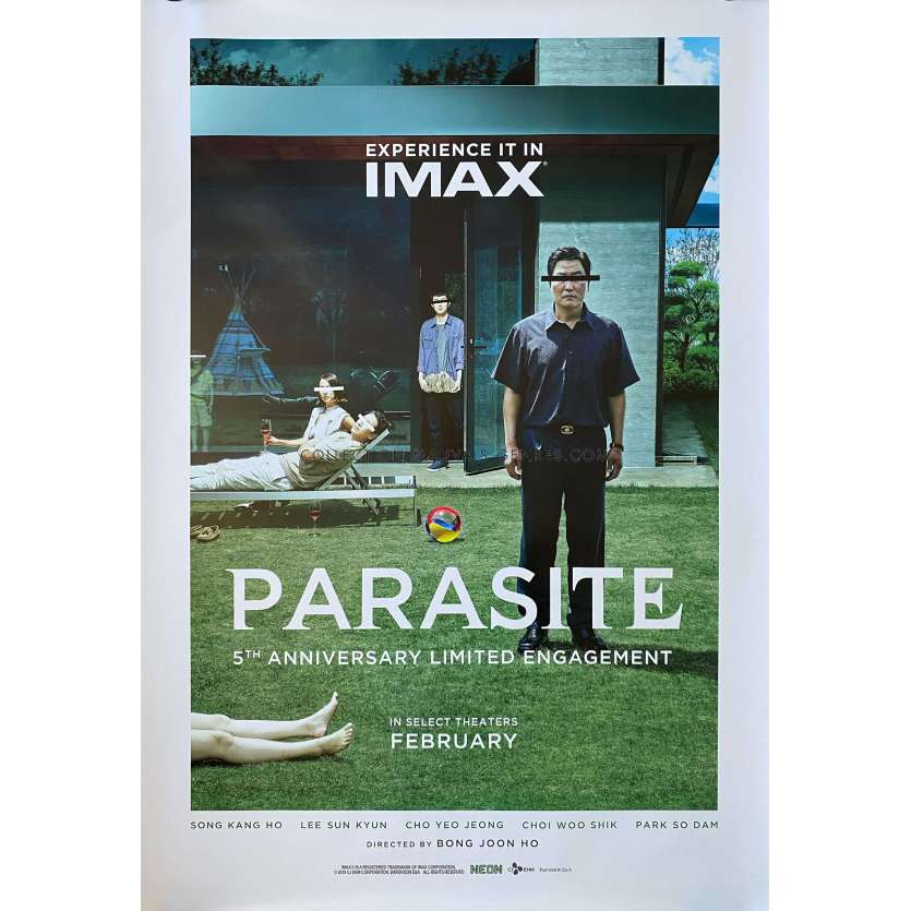 PARASITE Affiche de film Imax - DS - 69x102 cm. - 2019/R2024 - Bong Joon Ho, Song Kang-ho