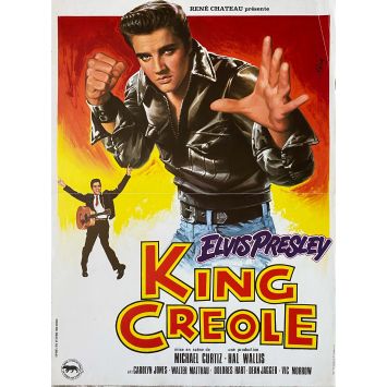 KING CREOLE French Movie Poster- 15x21 in. - 1958/R1978 - Michael Curtiz, Elvis Presley