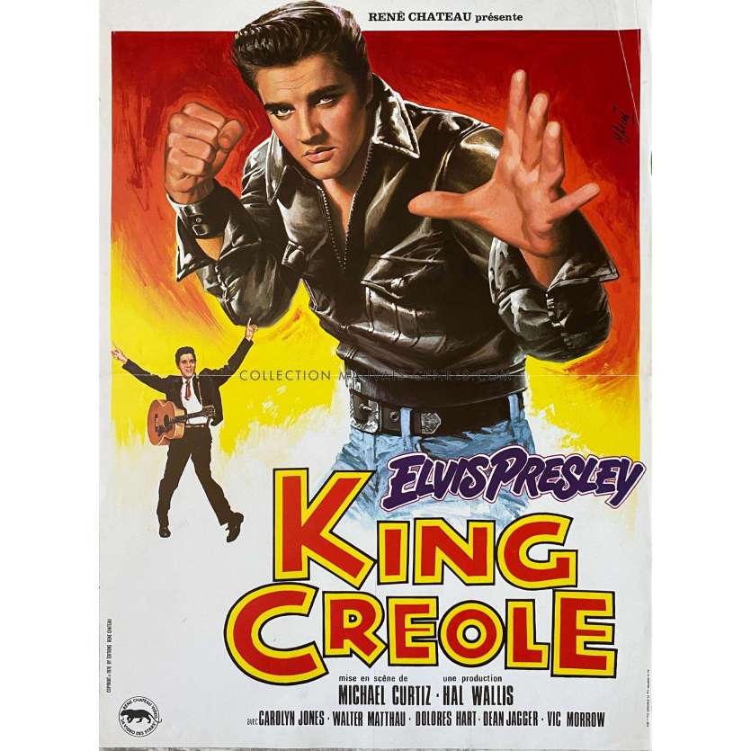 KING CREOLE French Movie Poster- 15x21 in. - 1958/R1978 - Michael Curtiz, Elvis Presley