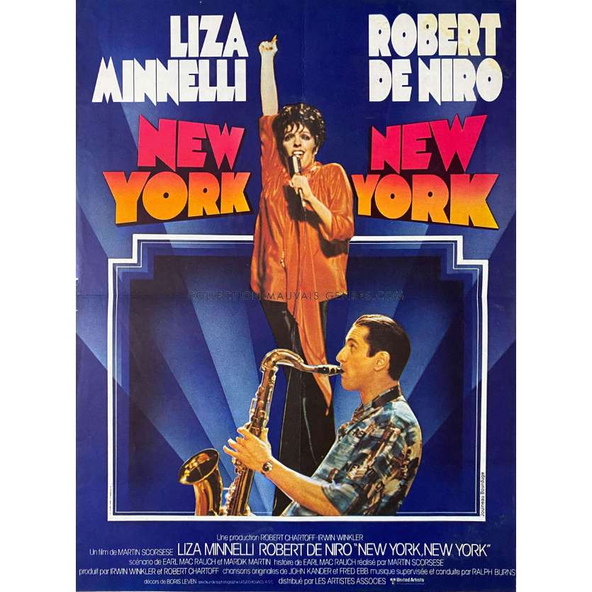 NEW YORK NEW YORK French Movie Poster- 15x21 in. - 1977 - Martin Scorsese, Robert de Niro