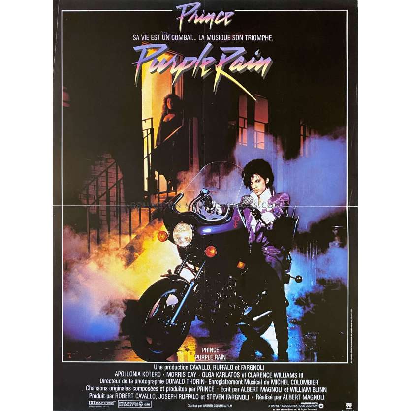 PURPLE RAIN Affiche de film- 40x54 cm. - 1984 - Albert Magnoli, Prince