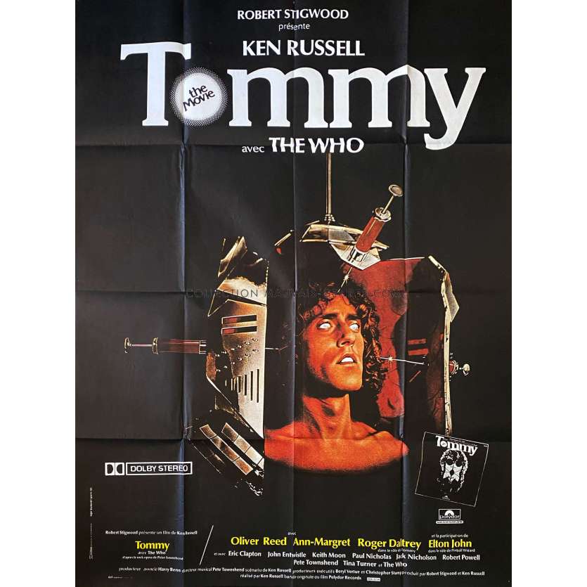 TOMMY French Movie Poster- 47x63 in. - 1975 - Ken Russel, The Who