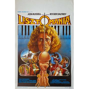 LISZTOMANIA Belgian Movie Poster- 14x21 in. - 1975 - Ken Russell, Roger Daltrey