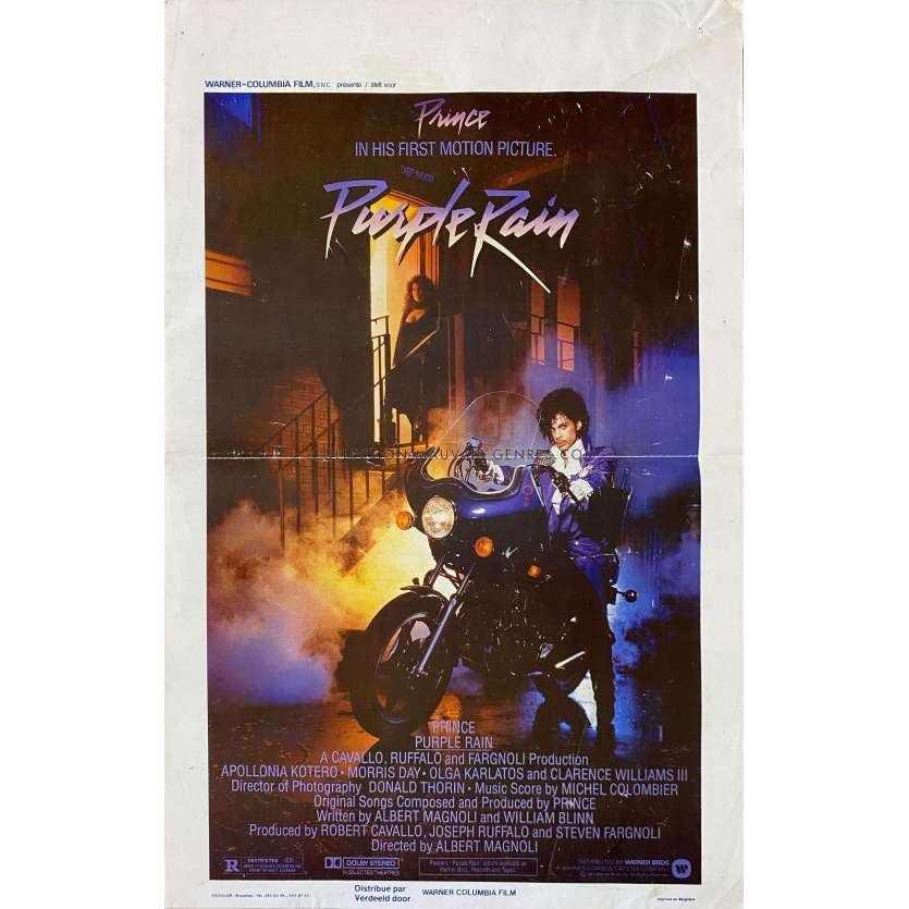 PURPLE RAIN Affiche de film- 35x55 cm. - 1984 - Albert Magnoli, Prince