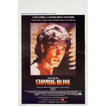 STAYING ALIVE Affiche de film- 35x55 cm. - 1983 - Sylvester Stallone, John Travolta