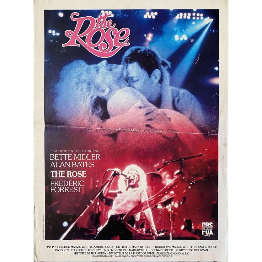 THE ROSE Affiche Vidéo- 40x60 cm. - 1979 - Mark Rydell, Bette Midler