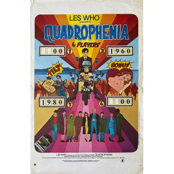 QUADROPHENIA Affiche de film 1ère Sortie - 40x60 cm. - 1980 - Frank Roddam, The Who