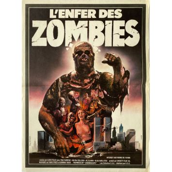 L'ENFER DES ZOMBIES Affiche de film- 40x54 cm. - 1979 - Tisa Farrow, Lucio Fulci