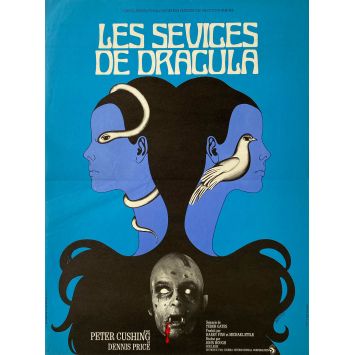 LES SEVICES DE DRACULA Affiche de film- 40x54 cm. - 1971 - John Hough, Peter Cushing