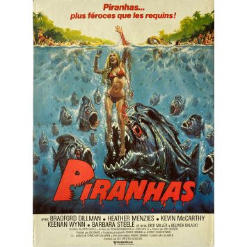 PIRANHA French Movie Poster- 15x21 in. - 1978 - Joe Dante, Barbara Steele PIRANHA French Movie Poster- 15x21 in. - 1978 - Joe Dante, Barbara Steele