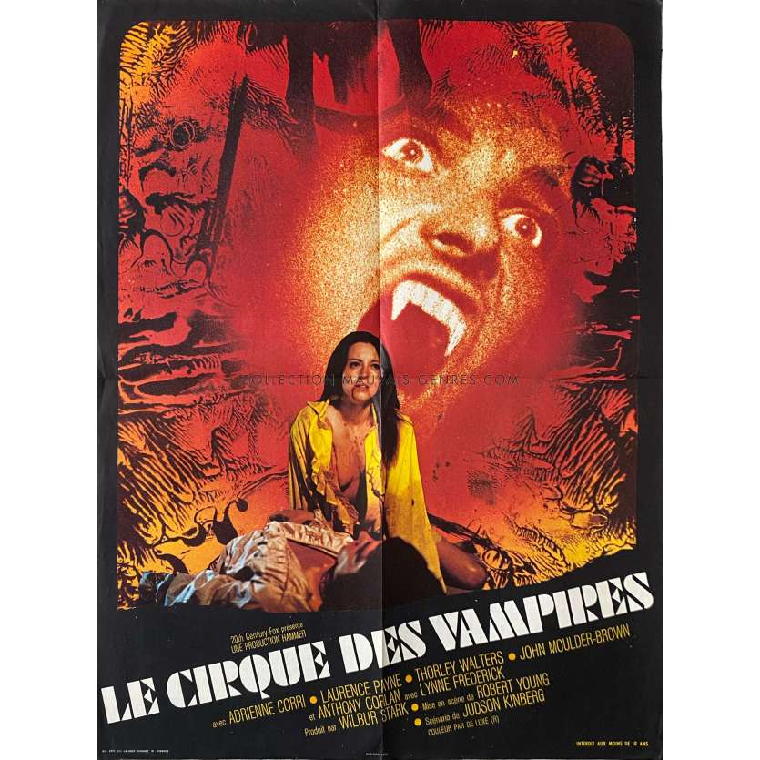 VAMPIRE CIRCUS / COUNTESS DRACULA French Movie Poster- 23x32 in. - 1972 - Robert Young, Adrienne Cori