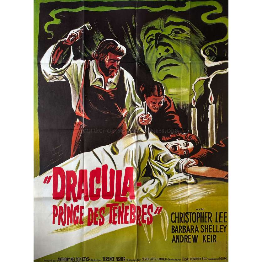 DRACULA PRINCE OF DARKNESS French Movie Poster- 47x63 in. - 1966/R1970 - Terence Fisher, Christopher Lee