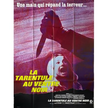 BLACK BELLY OF THE TARANTULA French Movie Poster- 47x63 in. - 1971 - Paolo Cavara, Claudine Auger