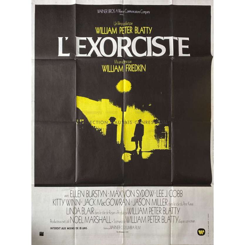 THE EXORCIST French Movie Poster- 47x63 in. - 1974 - William Friedkin, Max Von Sidow