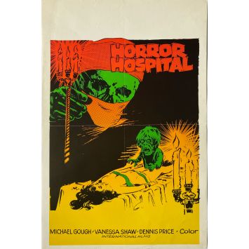 HORROR HOSPITAL Belgian Movie Poster- 14x21 in. - 1973 - Antony Balch, Michael Gough HORROR HOSPITAL Belgian Movie Poster- 14x21 in. - 1973 - Antony Balch, Michael Gough