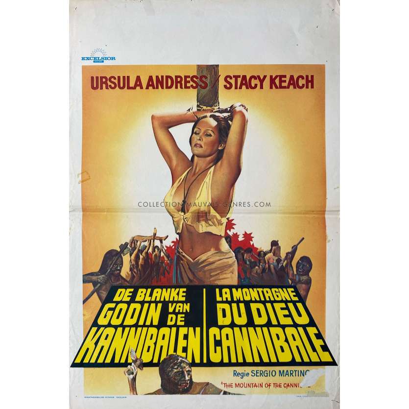 LA MONTAGNE DU DIEU CANNIBALE Affiche de film- 35x55 cm. - 1978 - Sergio Martino, Ursula Andress