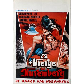 LA VIERGE DE NUREMBERG Affiche de film- 35x55 cm. - 1963 - Antonio Margheriti, Rossana Podestà