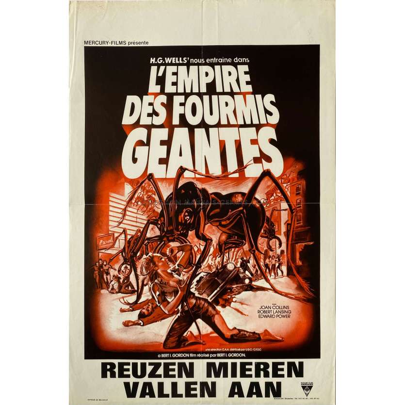 L'EMPIRE DES FOURMIS GEANTES Affiche de film- 35x55 cm. - 1977 - Bert I. Gordon, Joan Collins