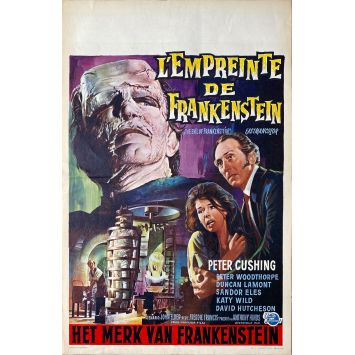 L'EMPREINTE DE FRANKENSTEIN Affiche de film- 35x55 cm. - 1964 - Freddie Francis, Peter Cushing