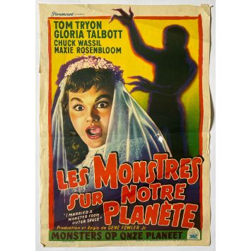LES MONSTRES SUR NOTRE PLANETE Affiche de film- 35x55 cm. - 1958 - Gene Fowler Jr., Tom Tryon