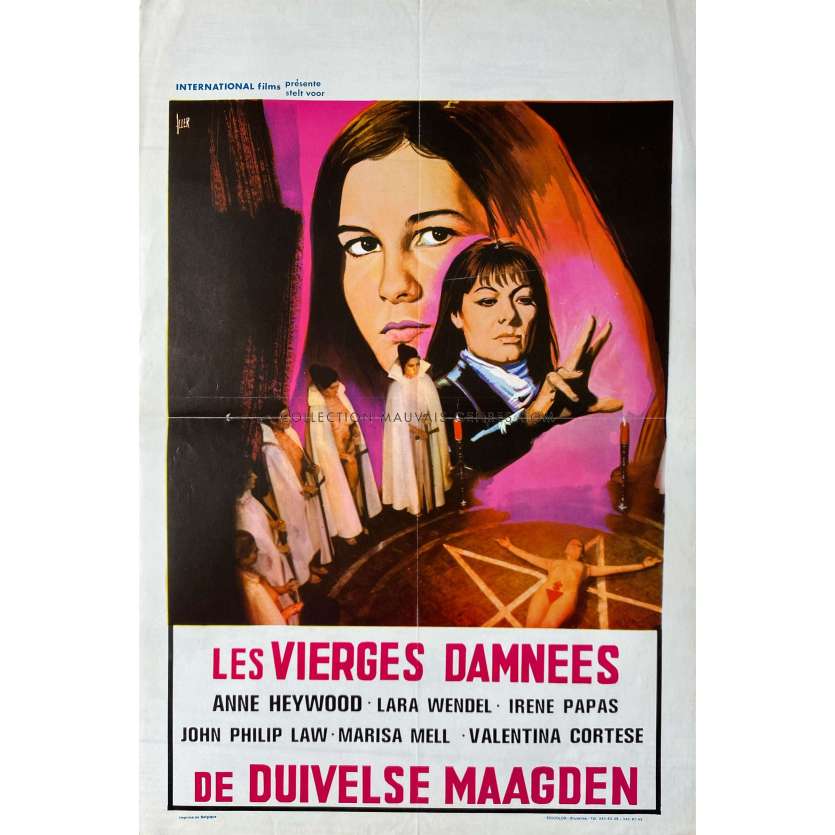 LES VIERGES DAMNEES Affiche de film- 35x55 cm. - 1979 - Pier Capri, Anne Heywood