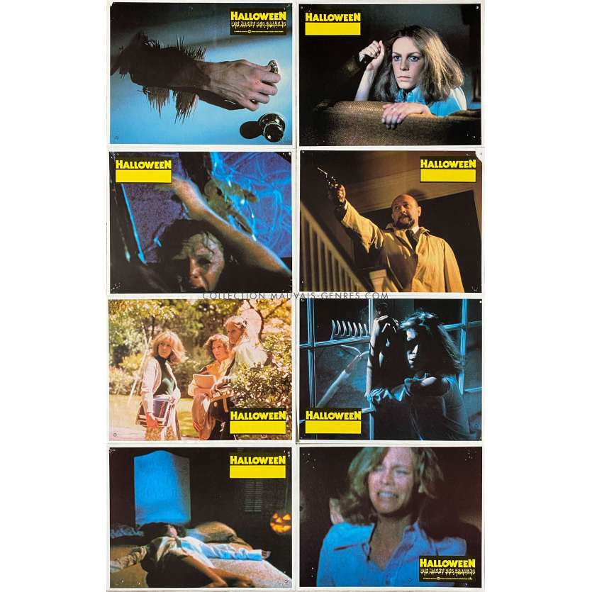 HALLOWEEN German Lobby Cards x8 - 9x11,5 in. - 1978 - John Carpenter, Jamie Lee Curtis