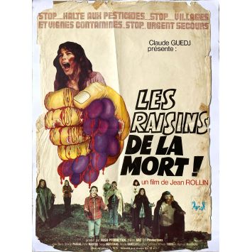 LES RAISINS DE LA MORT Affiche de film- 45x65 cm. - 1978 - Jean Rollin, Marie-Georges Pascal