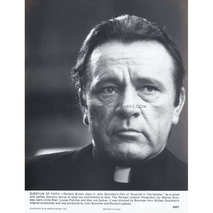 EXORCIST II THE HERETIC U.S Movie Still B667 - 8x10 in. - 1977 - John Boorman, Richard Burton