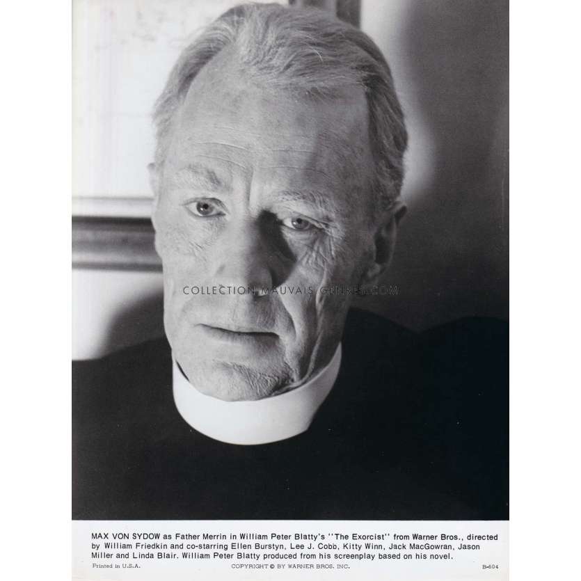 THE EXORCIST U.S Movie Still B-604 - 8x10 in. - 1974 - William Friedkin, Max Von Sidow