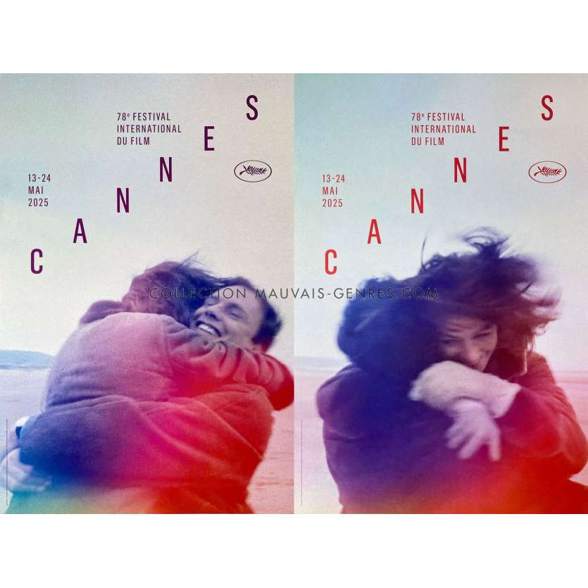 CANNES FESTIVAL 2025 French Movie Poster lot (x2)- 15x21 in. - 2025 - Claude Lelouch, Jean-Louis Trintignant