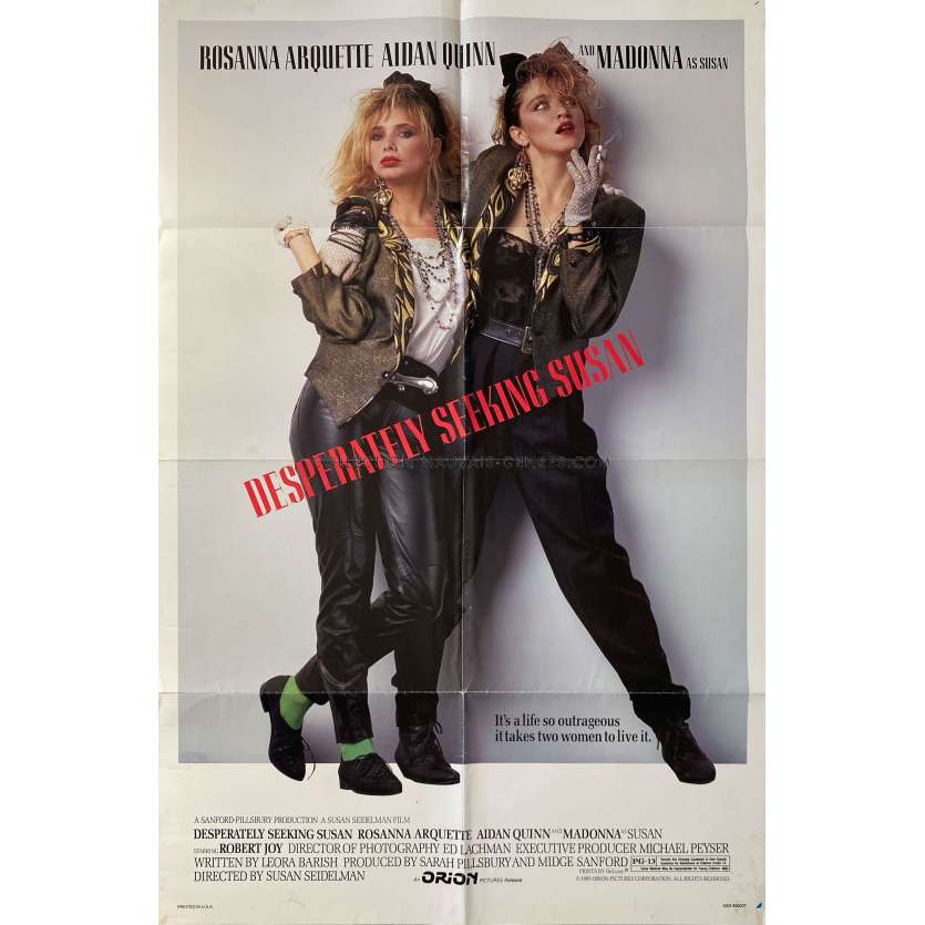 DESPERATELY SEEKING SUSAN U.S Movie Poster- 27x41 in. - 1985 - Susan Seidelman, Madonna